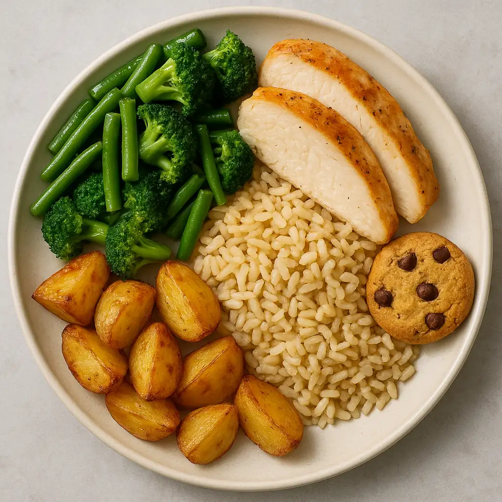 Assiette équilibrée pour une perte de poids durable sans frustration