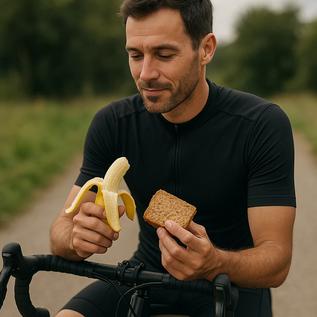 Collation digeste avant une sortie longue à vélo