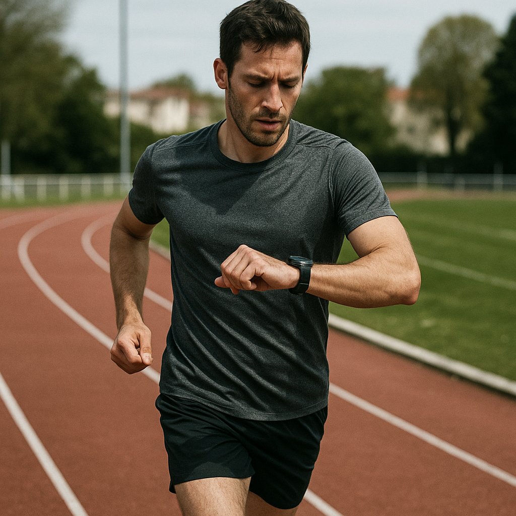 VO2 max : ce que c’est vraiment et comment l’améliorer en running ? 2 Coureur amateur en séance de fractionné pour améliorer sa VO2 max