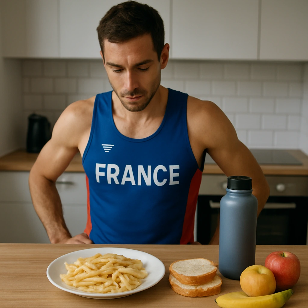 Nutrition pour coureurs : comment bien s’alimenter avant un 10 km, un semi ou un marathon ? 2 Coureur préparant son alimentation avant une course