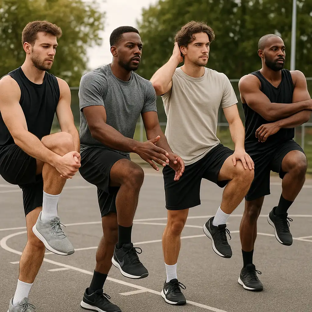 Comment éviter les blessures au basket : les réflexes qui comptent vraiment ? 2 Échauffement dynamique avant une séance de basket