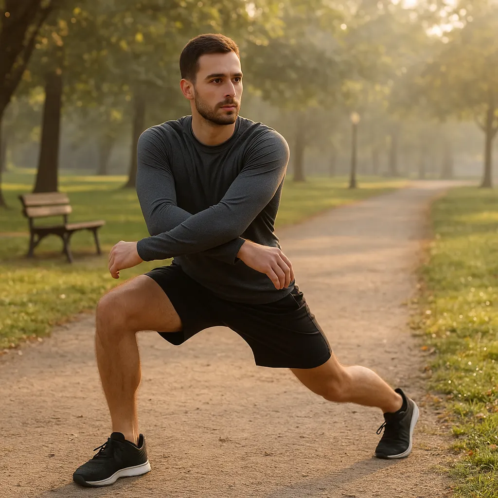 Échauffement dynamique avant une séance pour limiter le risque de blessure musculaire