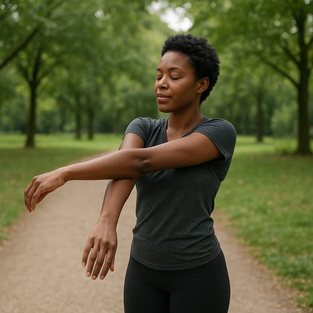 Étirements doux après un footing