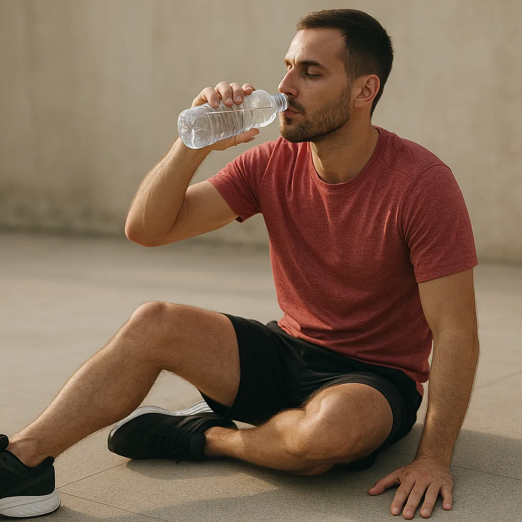 Faut-il courir tous les jours ? Ce que le corps supporte vraiment 3 Récupération après une séance de course à pied avec hydratation et mobilité