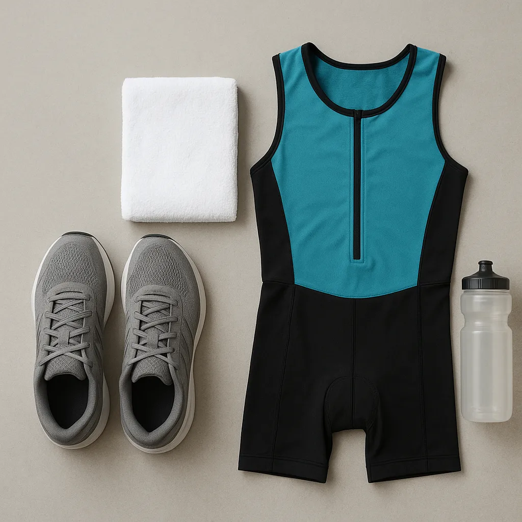 Quel équipement pour débuter le triathlon ? Le minimum pour commencer sereinement 3 Transition triathlon simple pour débutant