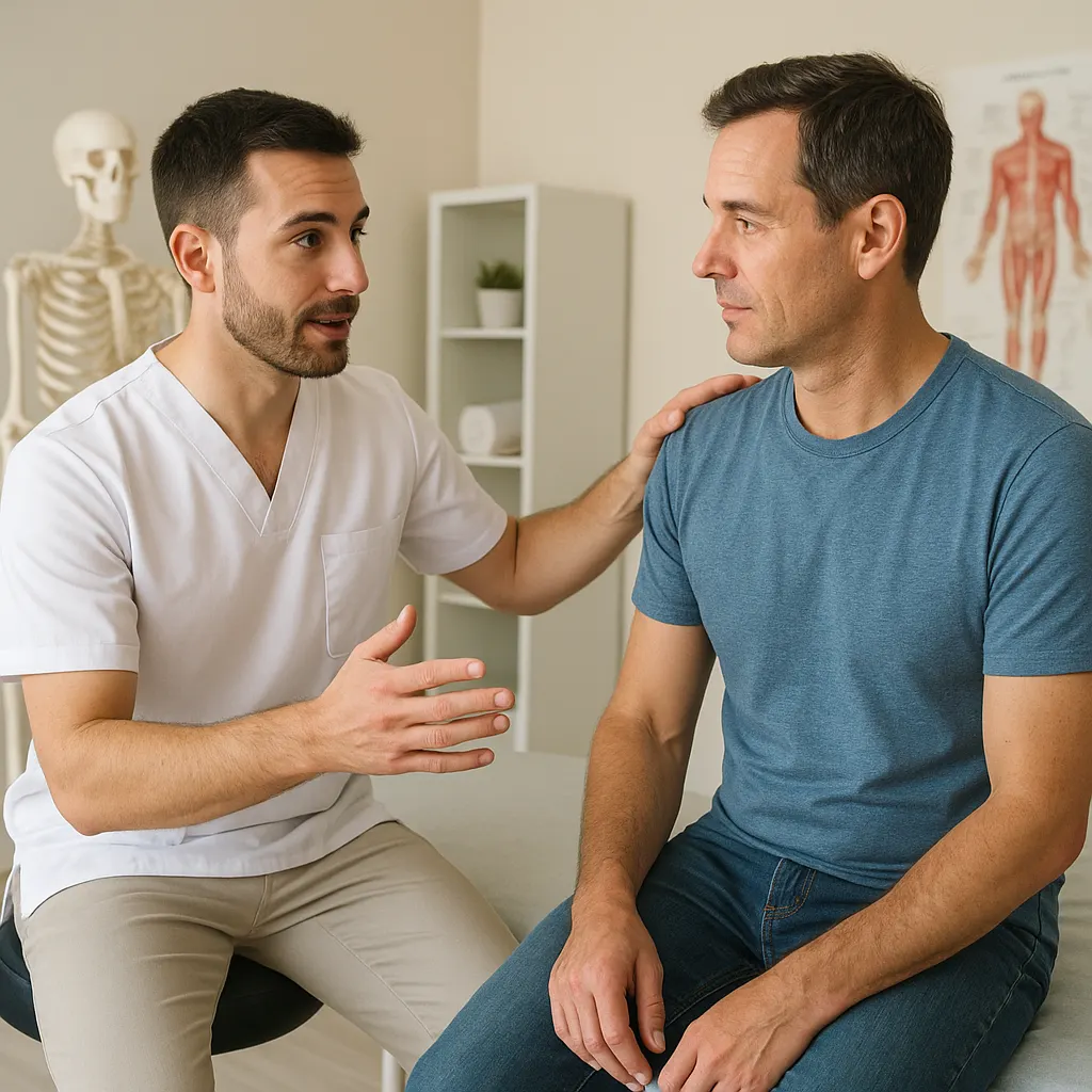 Accompagnement médical et rééducation après tassement vertébral