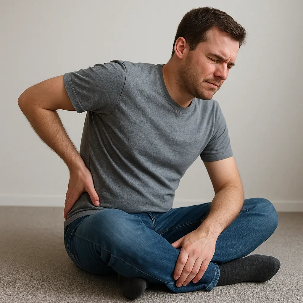 Position assise pouvant provoquer un pied gauche qui fourmille